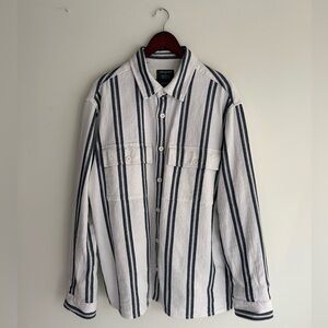 Primark Monochrome Striped Cotton Shirt